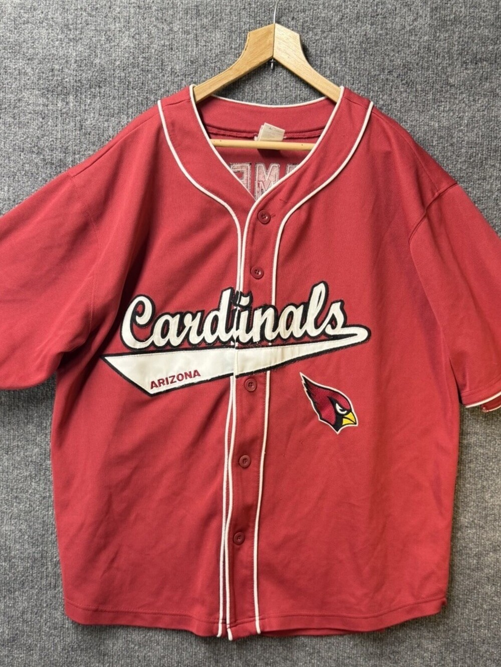 Arizona Cardinals Edgerrin James 32 Baseball Jersey Mens 2XL Red NFL